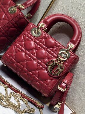 Dior bags red